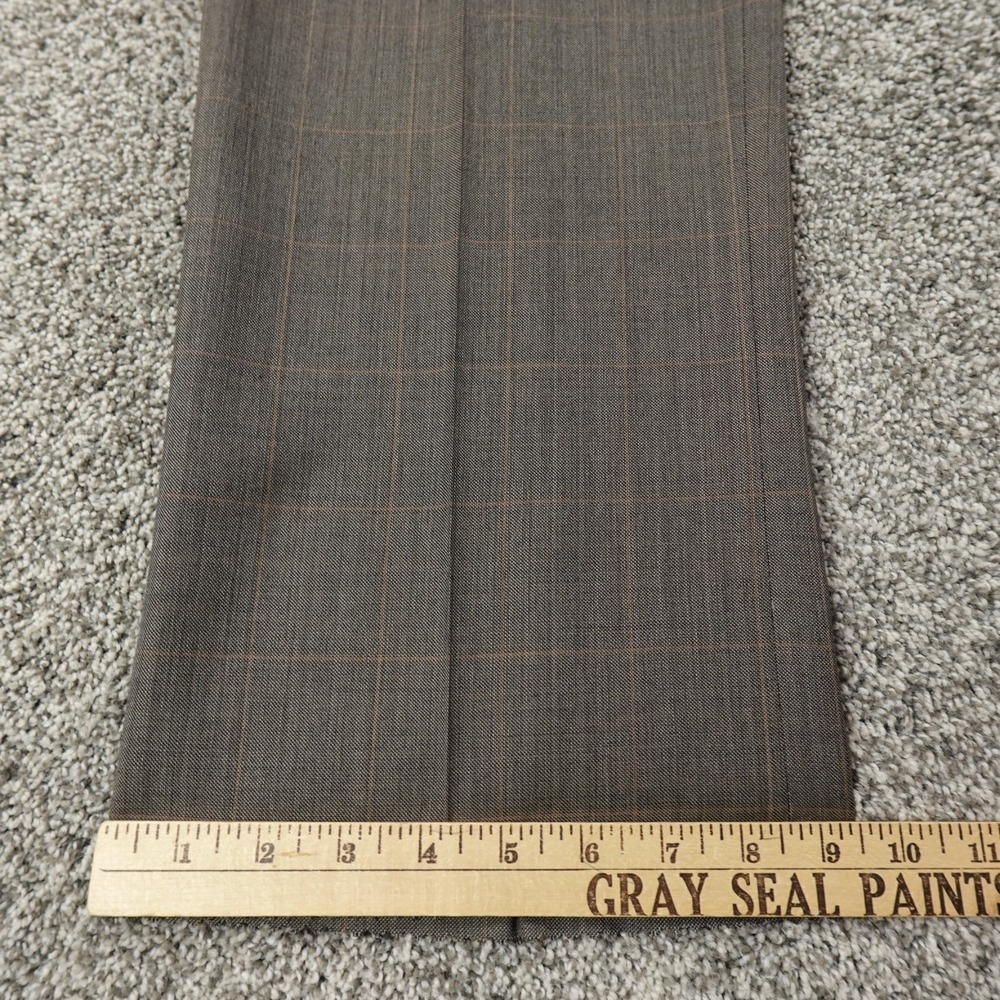 NEW Jos A Bank Pants Mens‎ 37R Gray Wool Trousers Dress Slacks Pleated Career - Picture 3 of 13